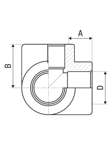 Трійник кутовий ITAL 20 мм для поліпропіленових труб