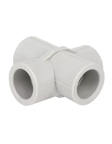 Крестовина ITAL 25 мм для полипропиленовых труб, проходная