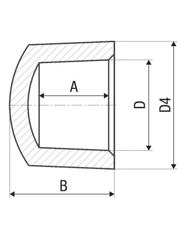 Заглушка ITAL 50 мм для полипропиленовых труб