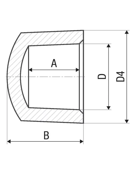 Заглушка ITAL 63 мм для поліпропіленових труб