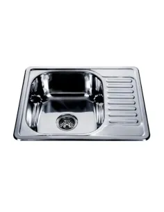 Мийка для кухні прямокутна Venta VM58488S, 580х480х180 мм, з нержавіючої сталі