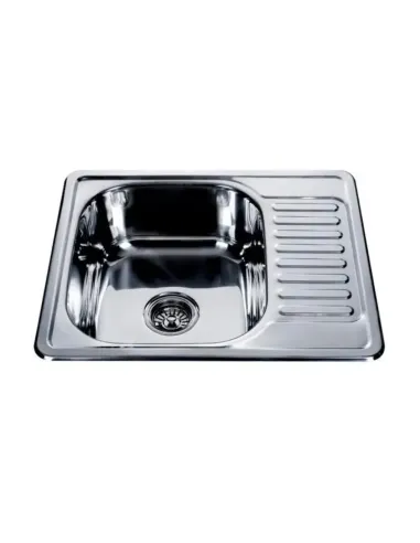 Мийка для кухні прямокутна Venta VM58488S, 580х480х180 мм, з нержавіючої сталі