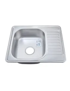 Мийка для кухні прямокутна Venta VM58488D, 580х480х180 мм, з нержавіючої сталі