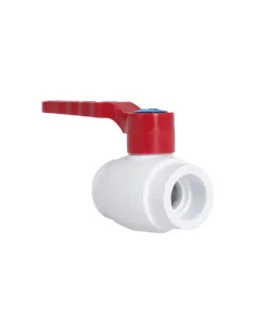 Кран шаровой Blue Ocean 32х32 мм белый, для горячей воды, для полипропиленовых труб