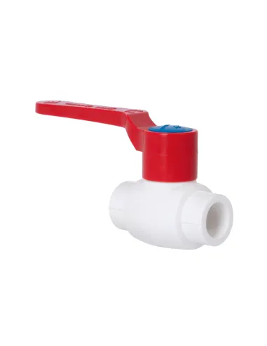 Кран шаровой Blue Ocean 20х20 мм белый, для горячей воды, для полипропиленовых труб