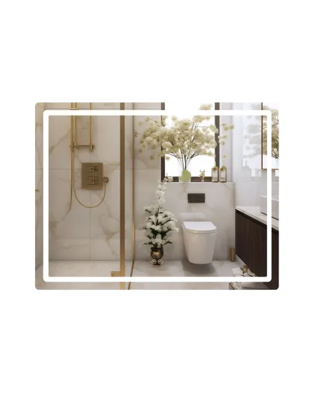 Дзеркало для ванної Q-Tap Mideya 1200х800 мм, з LED-підсвічуванням Touch, з антизапітнінням