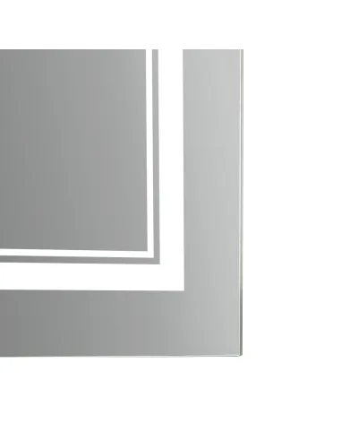 Дзеркало для ванної Q-Tap Cardinal CA1 Reverse 800х600 мм, з LED-підсвічуванням Touch, з антизапітнінням