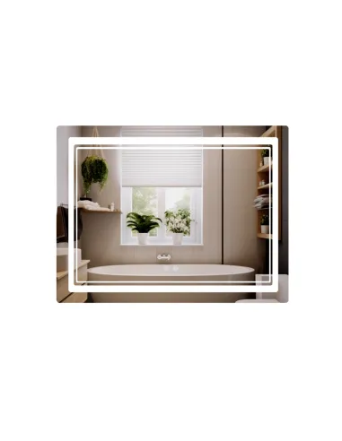 Зеркало для ванной Q-Tap Cardinal 1000х800 мм, с LED-подсветкой Touch, с антизапотеванием