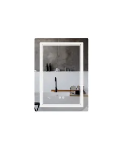 Дзеркало для ванної Q-Tap Cardinal Reverse 600х800 мм, з LED-підсвічуванням Touch, з антизапітнінням