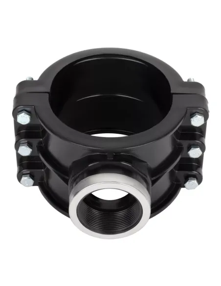 Затискна врізка ITAL 200 х 4 дюйми з металевим кільцем для поліетиленових труб