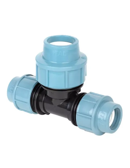 Трійник редукційний ITAL ПЕ 20х25х20 мм для поліетиленових труб