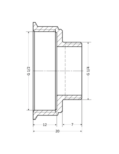 Переходник Thermo Alliance Standart SD409156 1/2х1/4 дюйма латунный