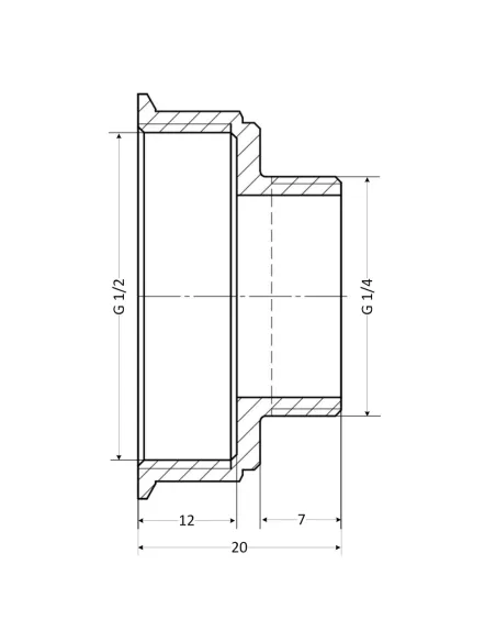 Перехідник Thermo Alliance Standart SD409156 1/2х1/4 дюйми латунний