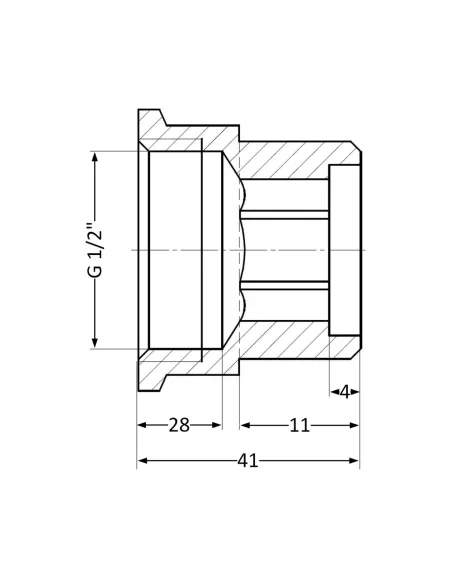 Удлинитель Thermo Alliance Standart SD4221530 1/2 дюйма, 30 мм латунный