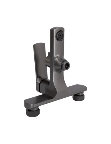 Змішувач для ванни Q-Tap Slavonice Gunmetal Black PVD з душовим набором, чорний