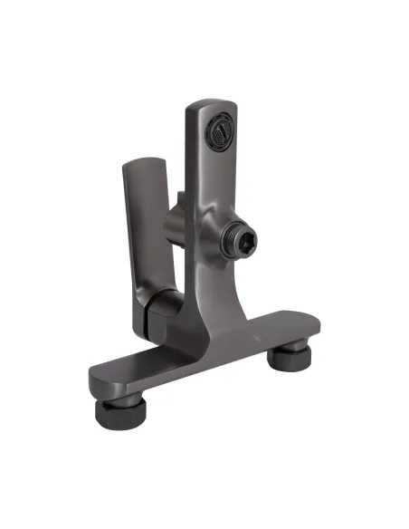 Змішувач для ванни Q-Tap Slavonice Gunmetal Black PVD з душовим набором, чорний