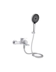 Смеситель для ванны Q-Tap Slavonice Chrome с душевым набором, хром