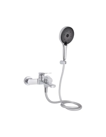 Смеситель для ванны Q-Tap Slavonice Chrome с душевым набором, хром