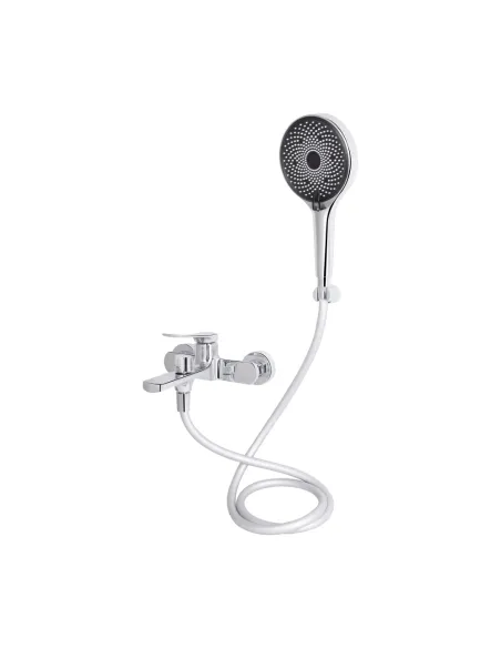 Смеситель для ванны Q-Tap Slavonice Chrome с душевым набором, хром