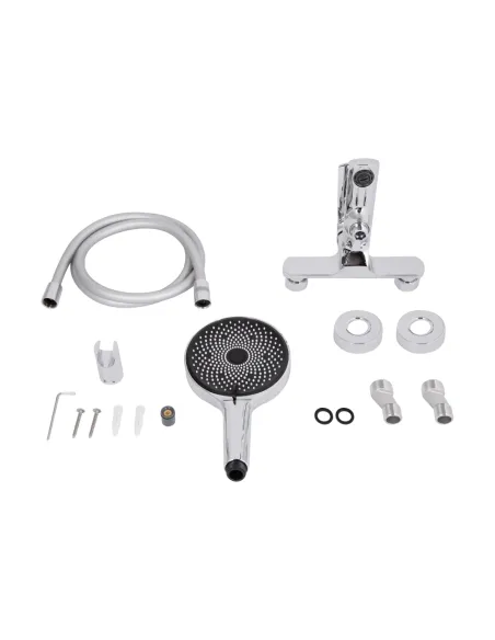 Змішувач для ванни Q-Tap Slavonice Chrome з душовим набором, хром.