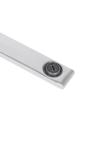 Смеситель для ванны Q-Tap Presto Chrome White поворотный гусак 350 мм, белый