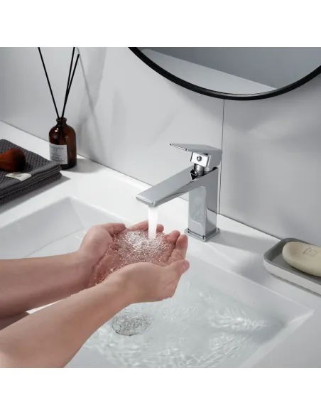 Змішувач для умивальника Lidz Orion 001F Chrome, одноважільний