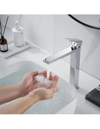 Змішувач для умивальника Lidz Orion 001FH Chrome, одноважільний