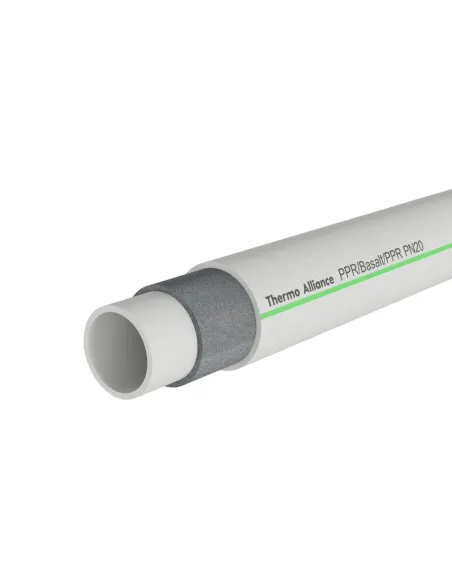 Полипропиленовая труба Thermo Alliance PP-RCT Basalt DSA730 20 мм армированная стекловолокном