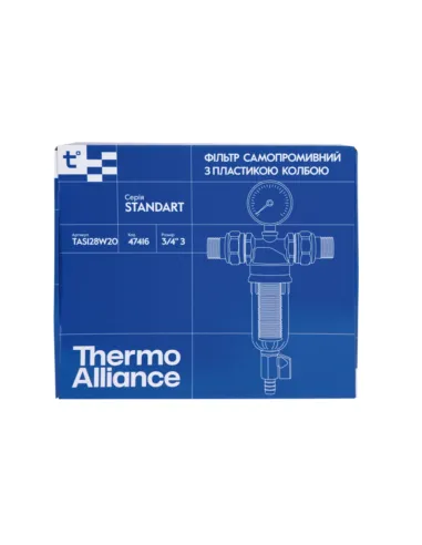 Самопромивний фільтр Thermo Alliance Standart TAS128W20 3/4 дюйми з манометром