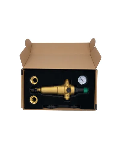 Самопромивний фільтр Thermo Alliance Forte SF128W20H 3/4 дюйма з редуктором та манометром, для гарячої води