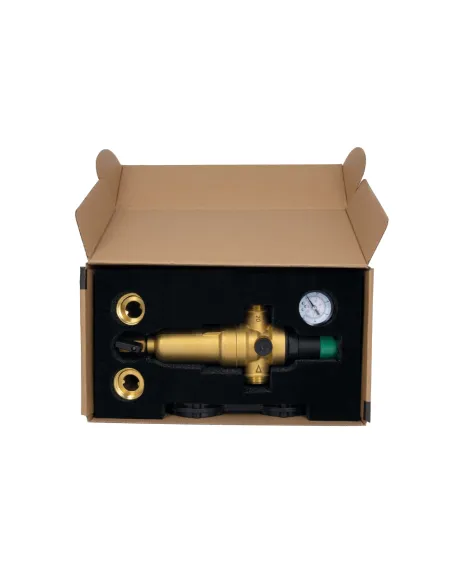 Самопромивний фільтр Thermo Alliance Forte SF128W20H 3/4 дюйма з редуктором та манометром, для гарячої води