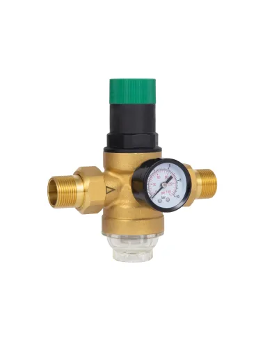 Самопромывной фильтр Thermo Alliance Forte SF128W20 3/4 дюйма с редуктором и манометром, для холодной воды