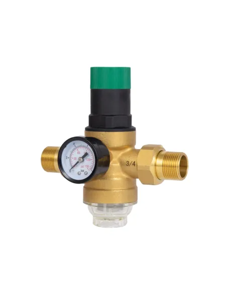 Самопромывной фильтр Thermo Alliance Forte SF128W20 3/4 дюйма с редуктором и манометром, для холодной воды