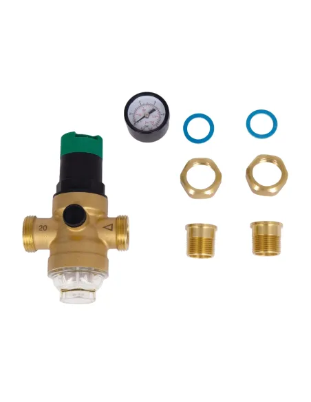 Самопромывной фильтр Thermo Alliance Forte SF128W20 3/4 дюйма с редуктором и манометром, для холодной воды