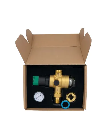 Самопромивний фільтр Thermo Alliance Forte SF128W20 3/4 дюйма з редуктором та манометром, для холодної води