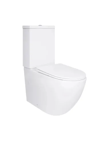 Унитаз компакт Q-Тap Jay Eco Ultra Quiet QTJAY27W48749 White, безободковый, сиденье Soft-close