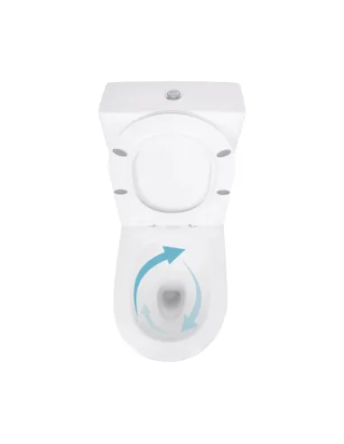 Унітаз компакт Q-Тap Jay Eco Ultra Quiet QTJAY27W48749 White, безободковий, сидіння Soft-close