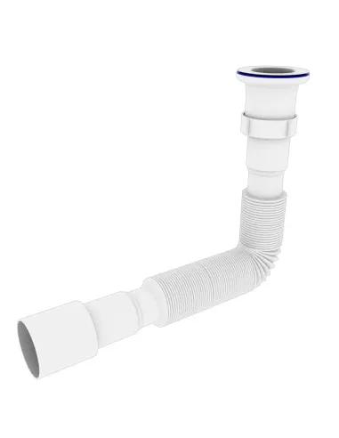 Гофросифон Optimum OPTI-14054 1 1/2 дюйма х 40/50 (400-840мм), удлиненный