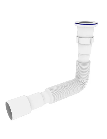 Гофросифон Optimum OPTI-14054 1 1/2 дюйма х 40/50 (400-840мм), удлиненный