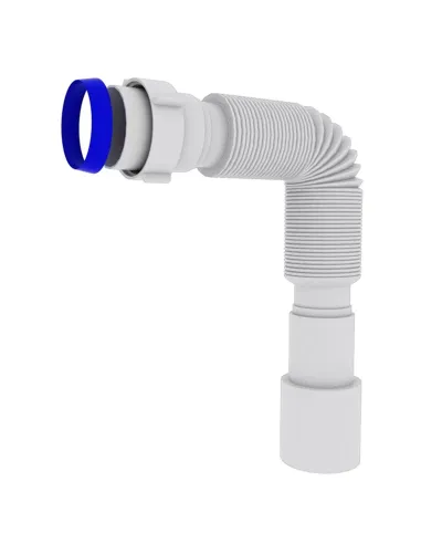 Гофротруба соединительная Optimum OPTI- 00014 1 1/2 дюйма х 40/50, 460-1100 мм, с накидной гайкой