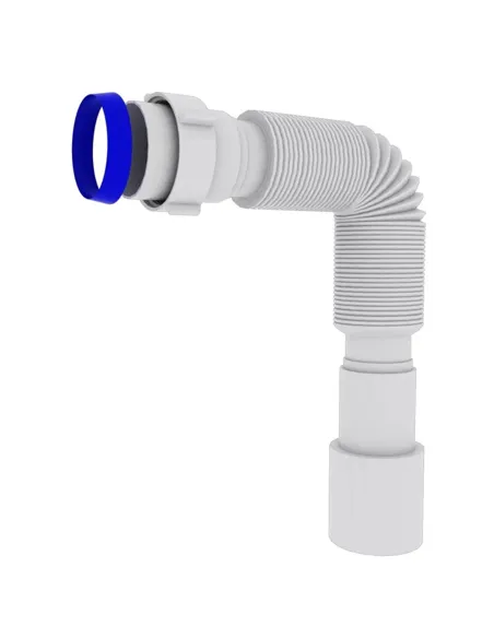 Гофротруба соединительная Optimum OPTI- 00014 1 1/2 дюйма х 40/50, 460-1100 мм, с накидной гайкой