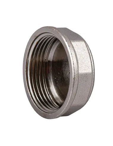 Заглушка Optimum NC601P 1 1/4 дюйма внутрішнє різьблення, нікелева, під пломбу