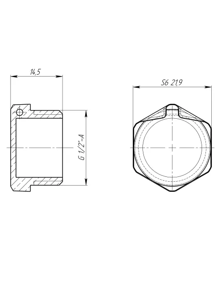 Заглушка Optimum LC302P 1/2 дюйма наружная резьба, латунная, под пломбу
