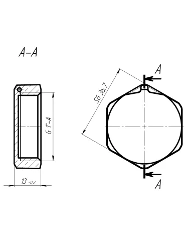 Заглушка Optimum LC501P 1 дюйм внутрішнє різьблення, латунна, під пломбу