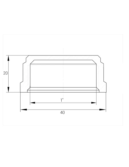 Заглушка Optimum NC501P 1 дюйм внутрішнє різьблення, нікелева, під пломбу