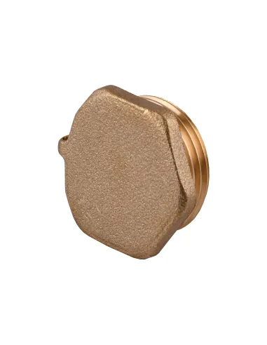 Заглушка Optimum LC502P 1 дюйм зовнішня різьба, латунна, під пломбу