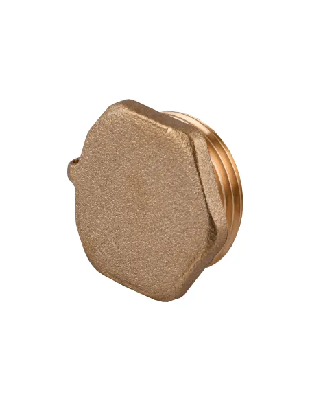 Заглушка Optimum LC502P 1 дюйм наружная резьба, латунная, под пломбу