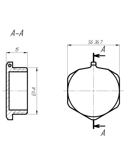 Заглушка Optimum LC502P 1 дюйм наружная резьба, латунная, под пломбу