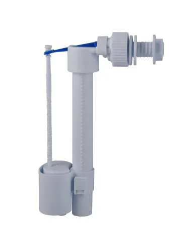 Клапан заповнення бачка унітазу Optimum OPTI 0207 з бічним підключенням та пластиковим різьбленням 1/2 дюйма