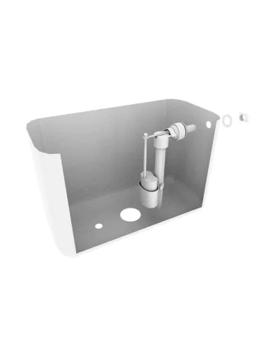 Клапан заповнення бачка унітазу Optimum OPTI 0207 з бічним підключенням та пластиковим різьбленням 1/2 дюйма